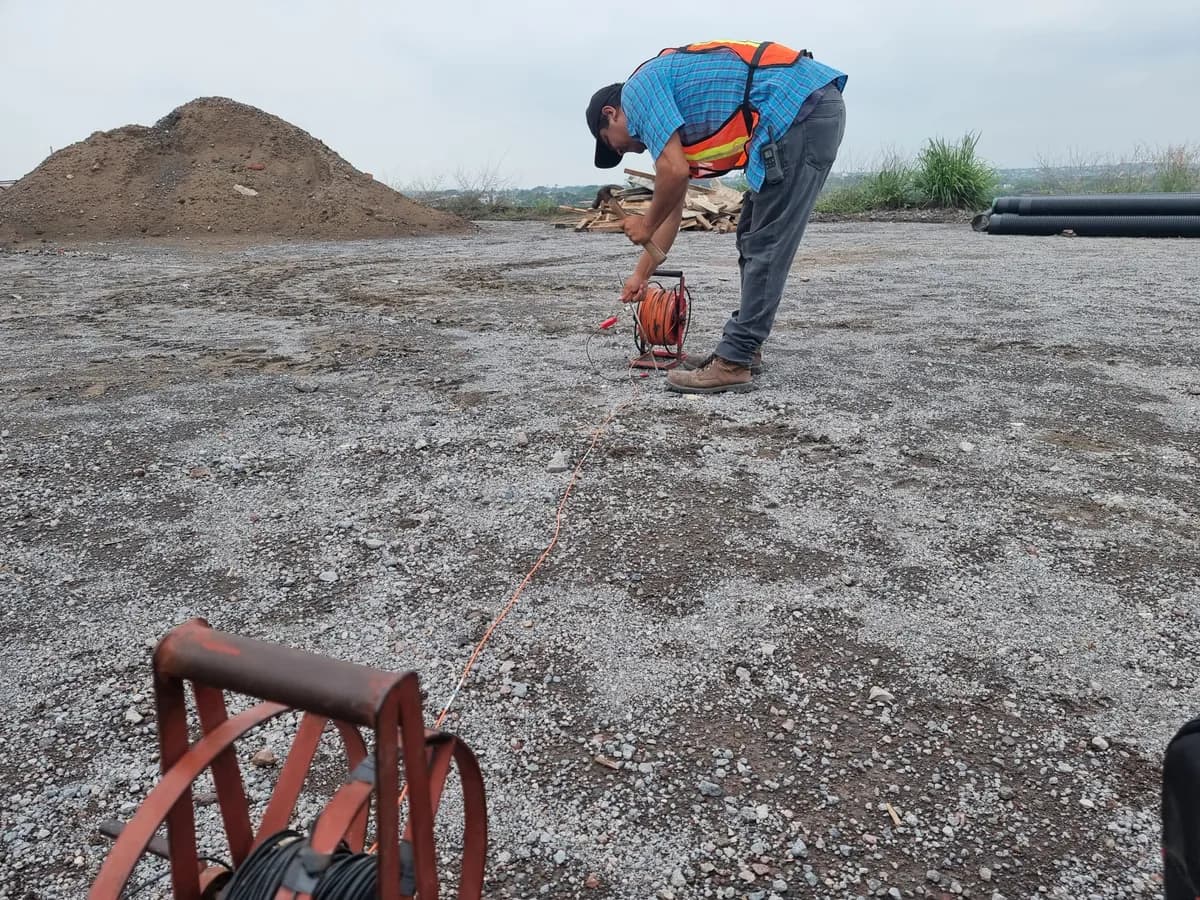 Prospección Geofísica en Zona Industrial